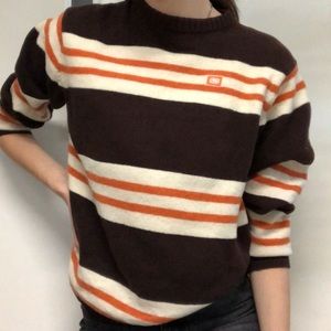 Vintage Knit Striped Sweater